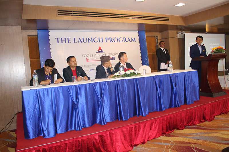 The Launch Program Together We Grow Nepal & Australia.